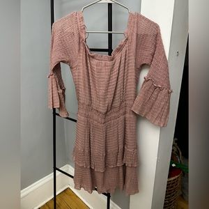 Le Lis Collection Dusty Rose/Pink/Mauve Ruffle Sleeve Dress, Size XL, Never Worn